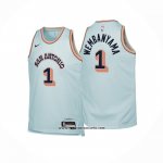 Camiseta Nino San Antonio Spurs Victor Wembanyama #1 Ciudad 2024-25 Verde