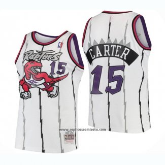 Camiseta Nino Toronto Raptors Vince Carter #15 Mitchell & Ness 1998-99 Blanco