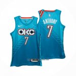 Camiseta Oklahoma City Thunder Carmelo Anthony #7 Ciudad 2018-19 Azul