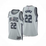 Camiseta Orlando Magic Franz Wagner NO 22 Ciudad 2024-25 Blanco
