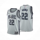 Camiseta Orlando Magic Franz Wagner NO 22 Ciudad 2024-25 Blanco