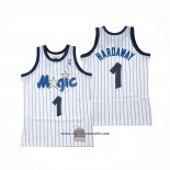 Camiseta Orlando Magic Penny Hardaway #1 Hardwood Classics Throwback Blanco