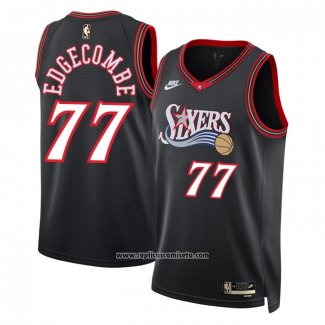 Camiseta Philadelphia 76ers V.J. Edgecombe NO 77 Classia 2025-26 Nego