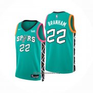 Camiseta San Antonio Spurs Malaki Branham #22 Ciudad 2022-23 Verde