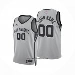 Camiseta San Antonio Spurs Personalizada Statement 2025-26 Gris