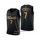 Camiseta Toronto Raptors Kyle Lowry #7 Ciudad 2019-20 Negro