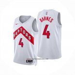 Camiseta Toronto Raptors Scottie Barnes NO 4 Association 2024-25 Blanco