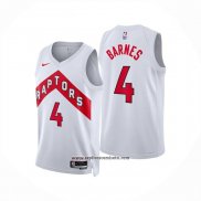 Camiseta Toronto Raptors Scottie Barnes NO 4 Association 2024-25 Blanco