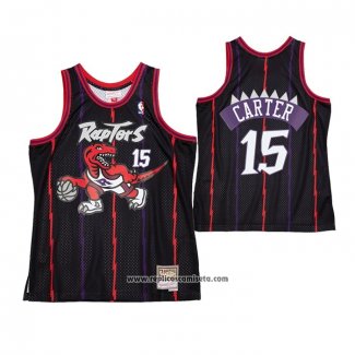 Camiseta Toronto Raptors Vince Carter #15 Hardwood Classics Negro