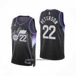 Camiseta Utah Jazz Darryn Peterson NO 22 Statement 2025-26 Negro