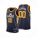 Camiseta Utah Jazz Jordan Clarkson #00 Icon Azul