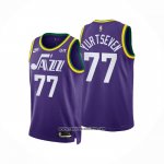 Camiseta Utah Jazz Omer Yurtseven #77 Classic 2023-24 Violeta