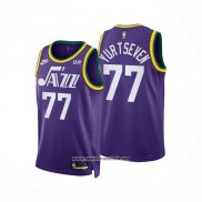 Camiseta Utah Jazz Omer Yurtseven #77 Classic 2023-24 Violeta