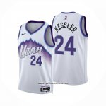 Camiseta Utah Jazz Walker Kessler NO 24 Association 2025-26 Blanco