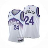 Camiseta Utah Jazz Walker Kessler NO 24 Association 2025-26 Blanco