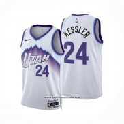 Camiseta Utah Jazz Walker Kessler NO 24 Association 2025-26 Blanco