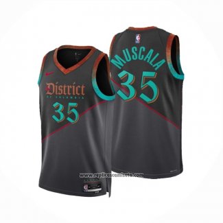 Camiseta Washington Wizards Mike Muscala #35 Ciudad 2023-24 Negro