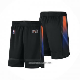 Pantalone New York Knicks Ciudad 2020-21 Negro