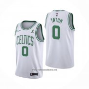 Camiseta Boston Celtics Jayson Tatum #0 Association 2021-22 Blanco