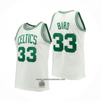 Camiseta Boston Celtics Larry Bird #33 Mitchell & Ness 1985-86 Blanco