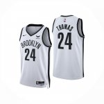 Camiseta Brooklyn Nets Cameron Thomas NO 24 Association 2024-25 Blanco