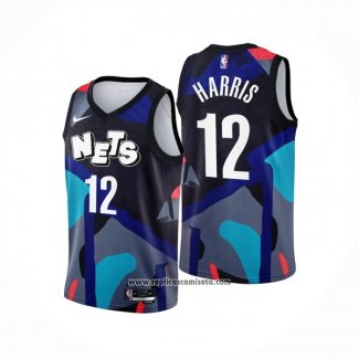 Camiseta Brooklyn Nets Joe Harris #12 Ciudad 2023-24 Negro