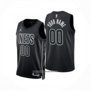 Camiseta Brooklyn Nets Personalizada Statement 2024-25 Negro