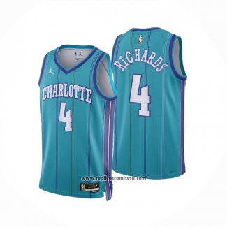 Camiseta Charlotte Hornets Nick Richards #4 Classic 2023-24 Verde