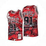 Camiseta Chicago Bulls Dennis Rodman #91 Mitchell & Ness Lunar New Year Rojo