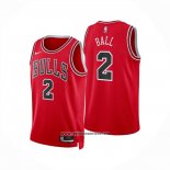 Camiseta Chicago Bulls Lonzo Ball NO 2 Icon 2024-25 Rojo