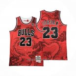 Camiseta Chicago Bulls Michael Jordan #23 Asian Heritage Throwback 1997-98 Rojo