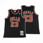 Camiseta Chicago Bulls Michael Jordan NO 23 Autentico 1997-98 Negro