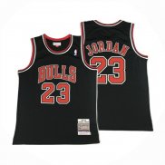 Camiseta Chicago Bulls Michael Jordan NO 23 Autentico 1997-98 Negro