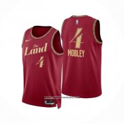 Camiseta Cleveland Cavaliers Evan Mobley #4 Ciudad 2023-24 Rojo