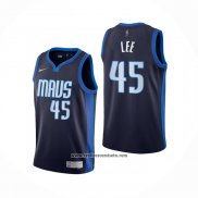 Camiseta Dallas Mavericks Courtney Lee #45 Earned 2020-21 Azul