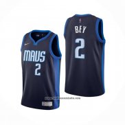 Camiseta Dallas Mavericks Tyler Bey #2 Earned 2020-21 Azul