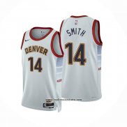 Camiseta Denver Nuggets Ish Smith #14 Ciudad 2022-23 Blanco