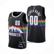 Camiseta Denver Nuggets Personalizada Ciudad Negro