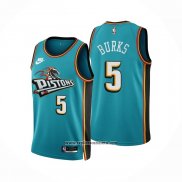 Camiseta Detroit Pistons Alec Burks #5 Classic 2022-23 Verde