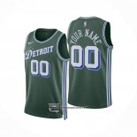 Camiseta Detroit Pistons Personalizada Ciudad 2022-23 Verde