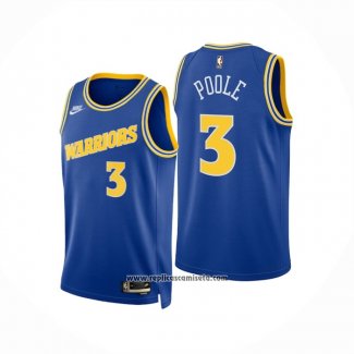 Camiseta Golden State Warriors Jordan Poole #3 Classic 2022-23 Azul