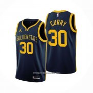 Camiseta Golden State Warriors Stephen Curry #30 Statement 2022-23 Azul