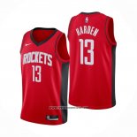 Camiseta Houston Rockets James Harden #13 Icon 2020-21 Rojo