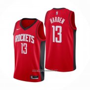 Camiseta Houston Rockets James Harden #13 Icon 2020-21 Rojo