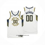 Camiseta Indiana Pacers Bennedict Mathurin NO 00 Association 2025-26 Blanco