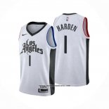 Camiseta Los Angeles Clippers James Harden #1 Ciudad 2019-20 Blanco