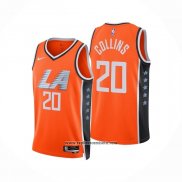Camiseta Los Angeles Clippers James John Collins 20 Ciudad 2025-26 Naranja