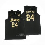 Camiseta Los Angeles Lakers Kobe Bryant #24 Negro