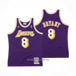 Camiseta Los Angeles Lakers Kobe Bryant #8 Retro Violeta