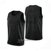 Camiseta Los Angeles Lakers Lebron James #23 MVP Negro
